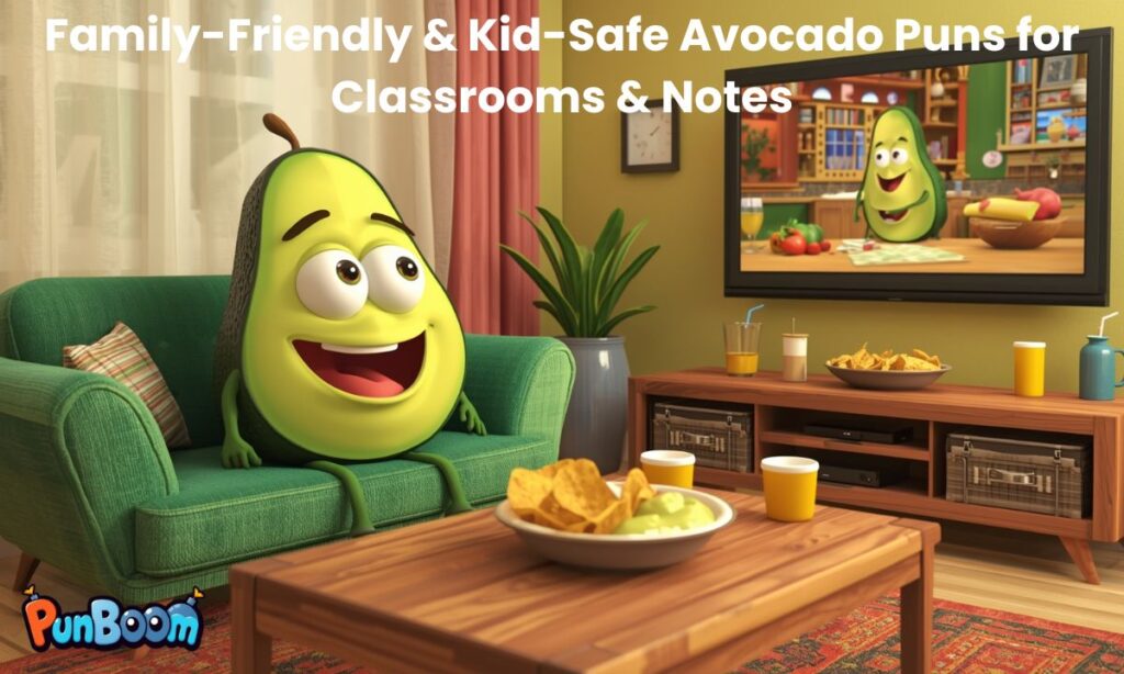 Family-Friendly & Kid-Safe Avocado Puns for Classrooms & Notes