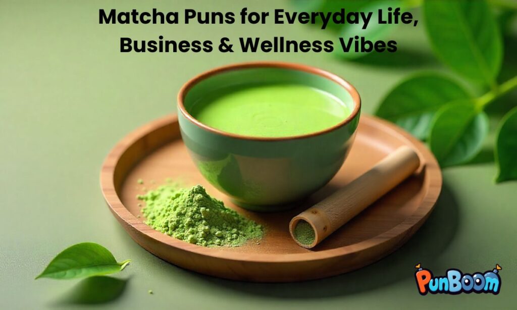 Matcha Puns for Everyday Life, Business & Wellness Vibes