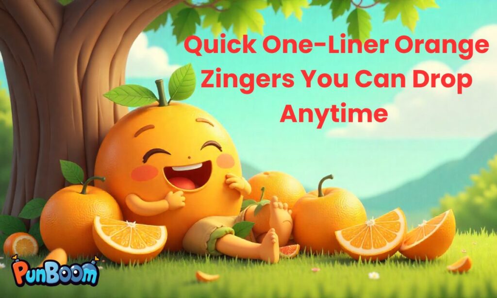 Quick One-Liner Orange Zingers You Can Drop Anytime 
