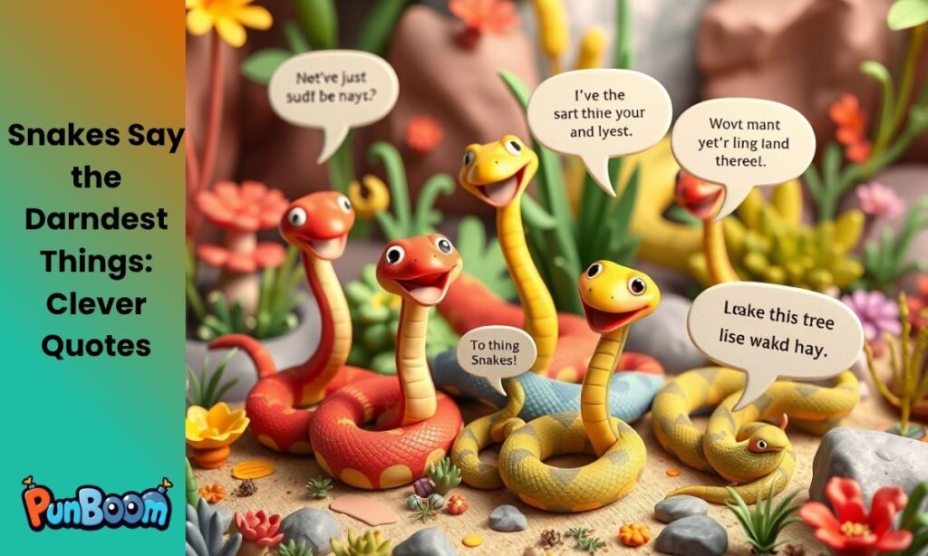 Snakes Say the Darndest Things Clever Quotes
