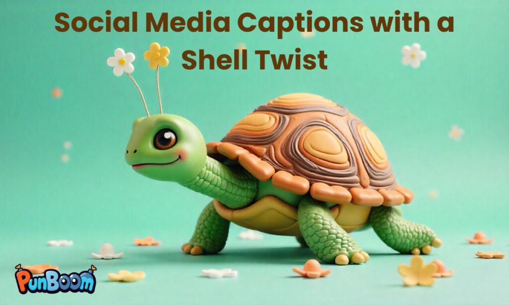 Social Media Captions with a Shell Twist