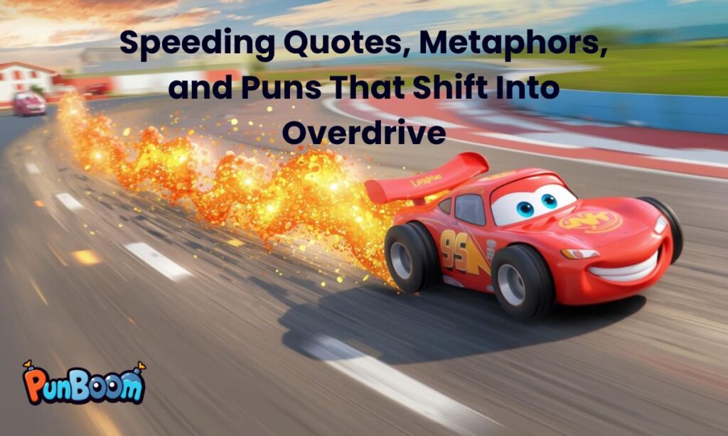 Speeding Quotes, Metaphors, and Puns