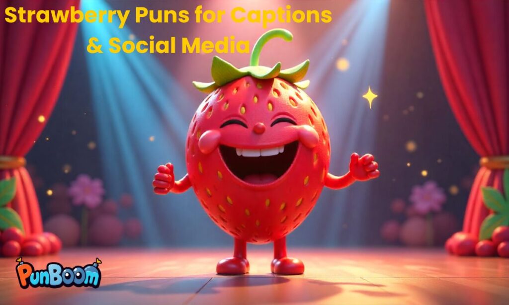 Strawberry Puns for Captions & Social Media (1)