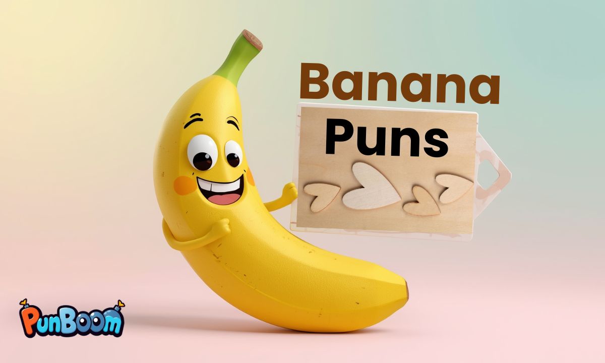 300 Banana Puns & Jokes Hilarious One-Liners, Cute Captions, Love Puns & Jokes for Kids & Adults