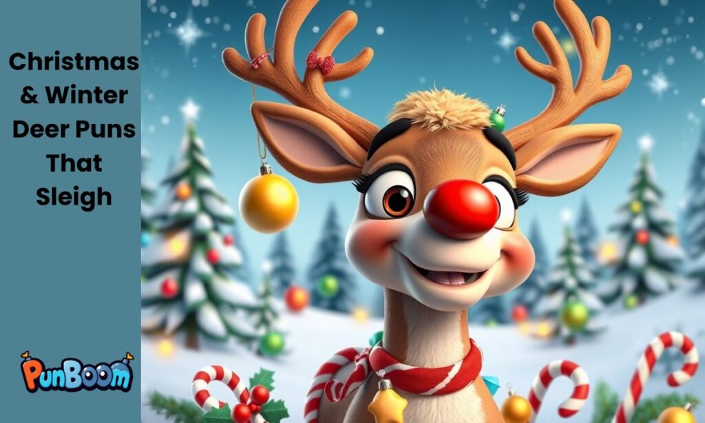 Christmas & Winter Deer Puns That Sleigh