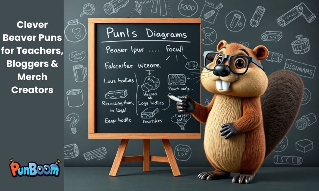 Clever Beaver Puns for Teachers, Bloggers & Merch Creators