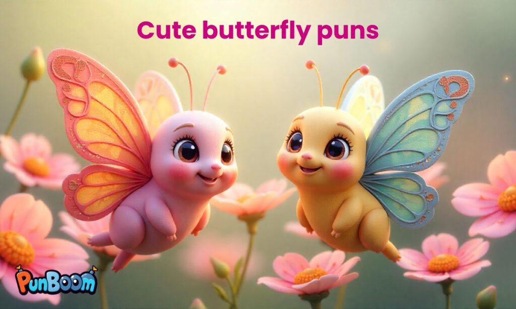 Cute butterfly puns