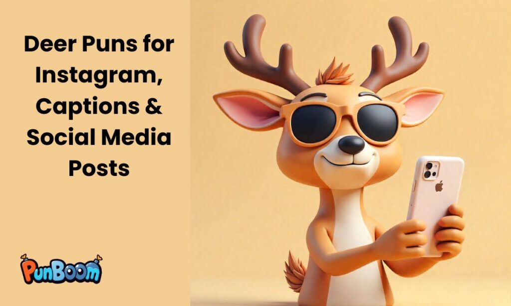Deer Puns for Instagram, Captions & Social Media Posts