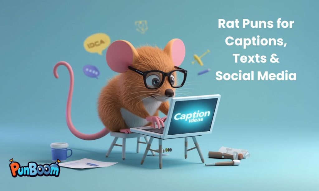 Rat Puns for Captions, Texts & Social Media