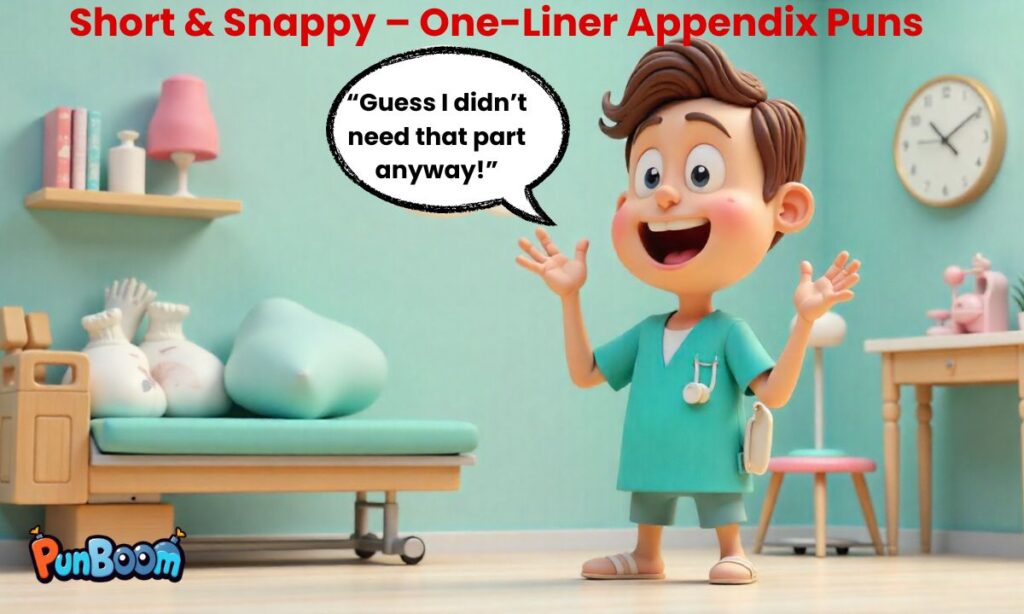 Short & Snappy – One-Liner Appendix Puns