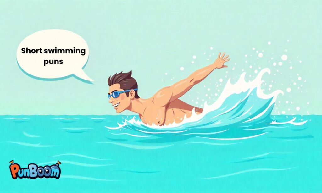 Short swimming puns