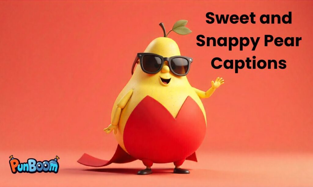 Sweet and Snappy Pear Captions