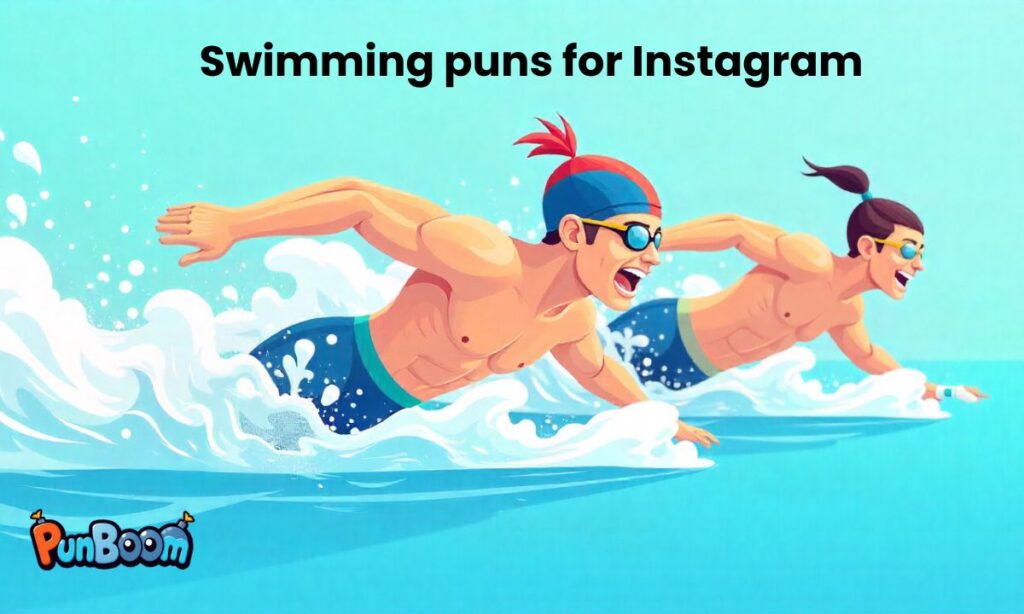 Swimming puns for Instagram