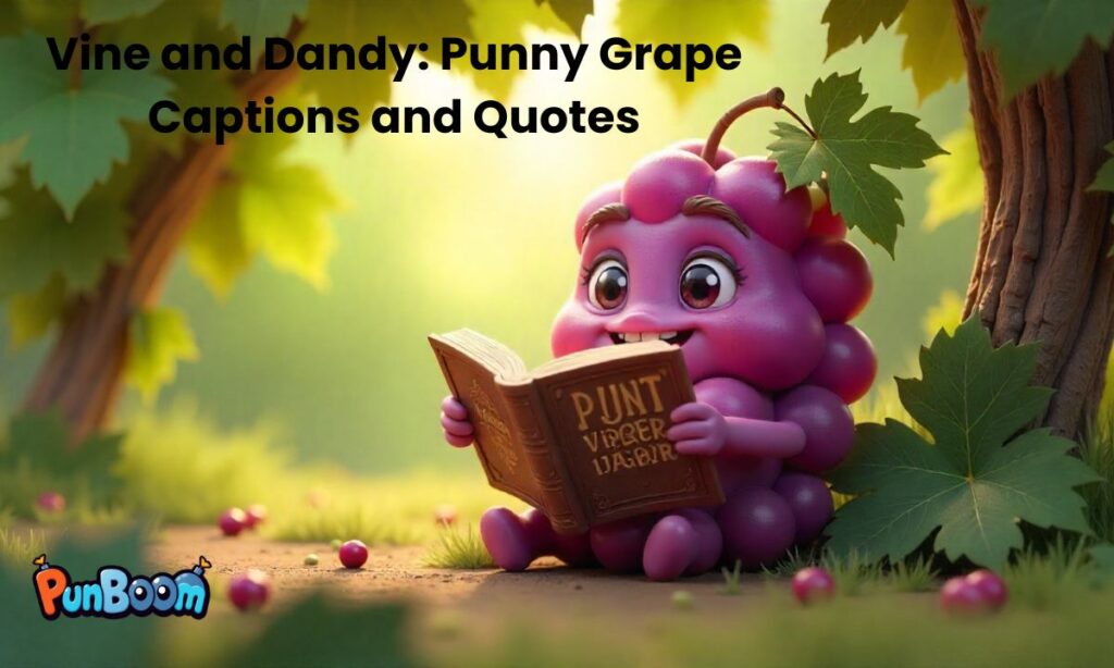 Vine and Dandy Punny Grape Captions and Quotes