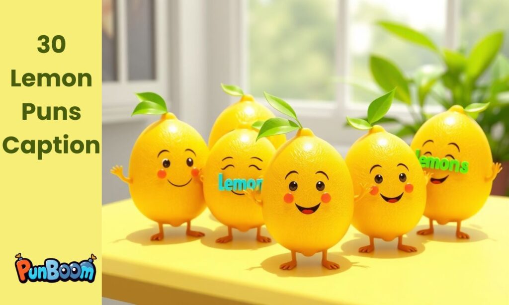 30 Lemon Puns Caption