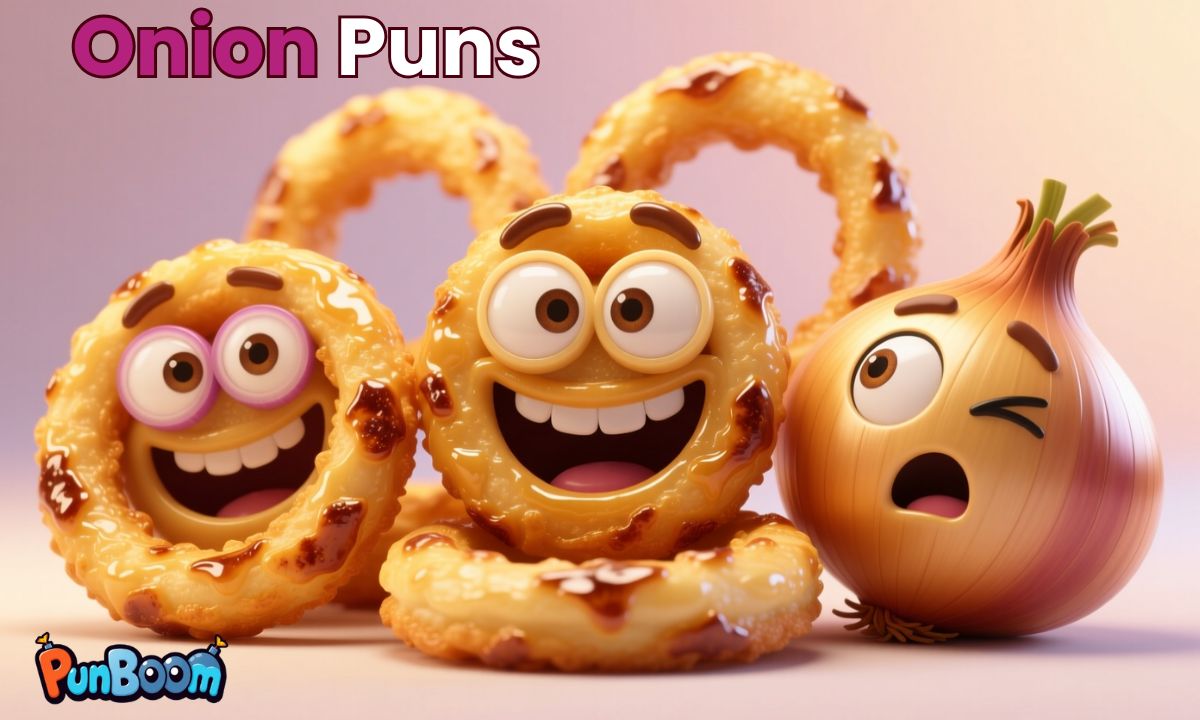 355 Onion Puns That will Make You Cry with Laughter