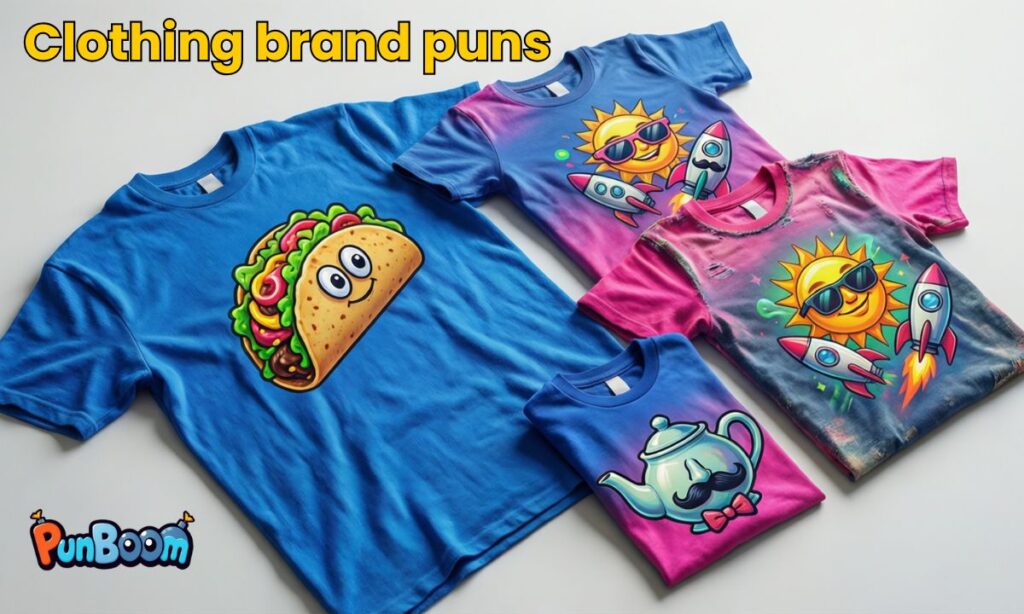 Clothing brand puns