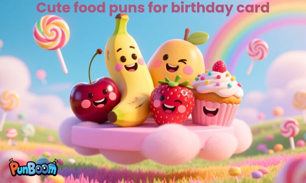 Cute food puns for birthday card