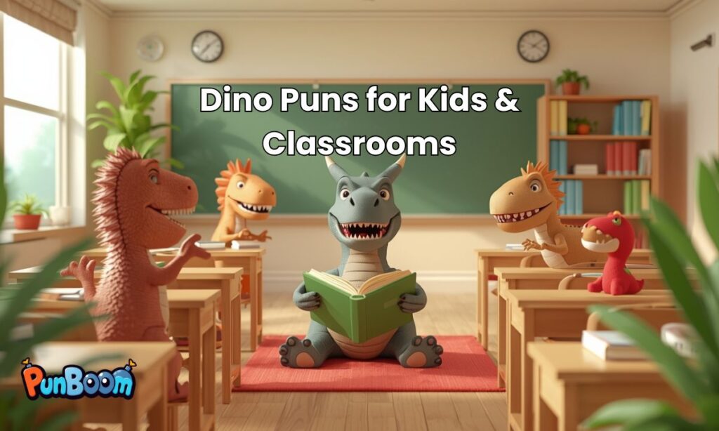 Dino Puns for Kids & Classrooms