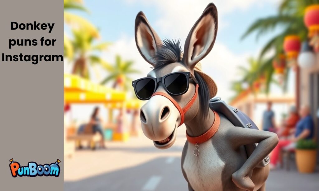Donkey puns for Instagram