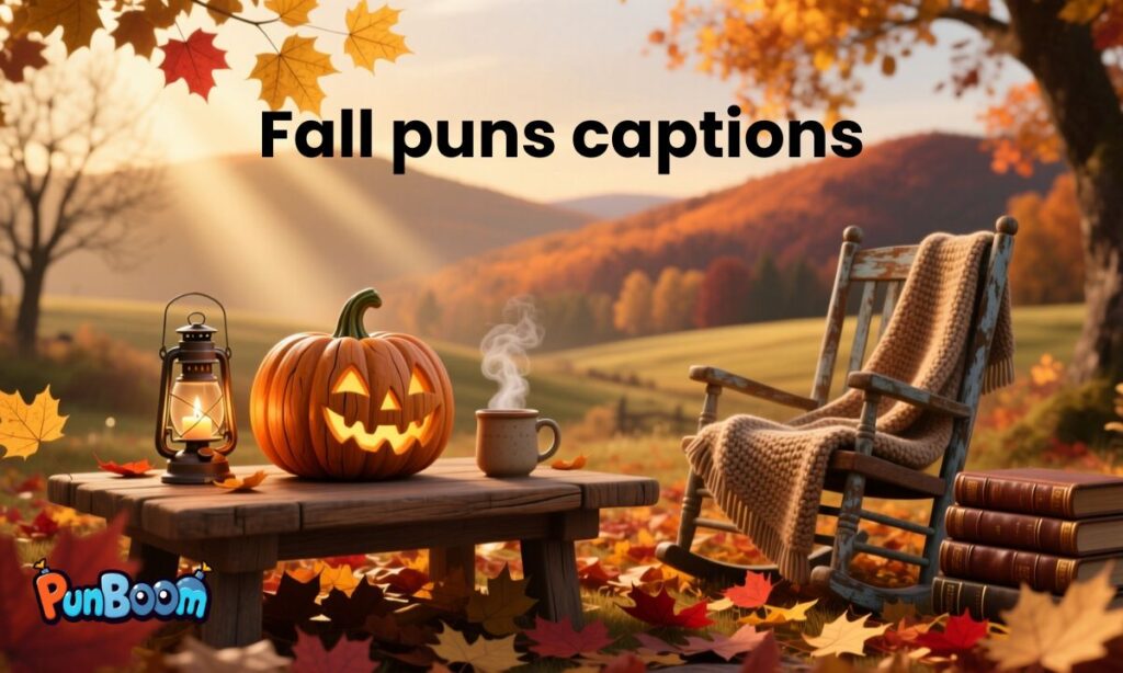 Fall puns captions