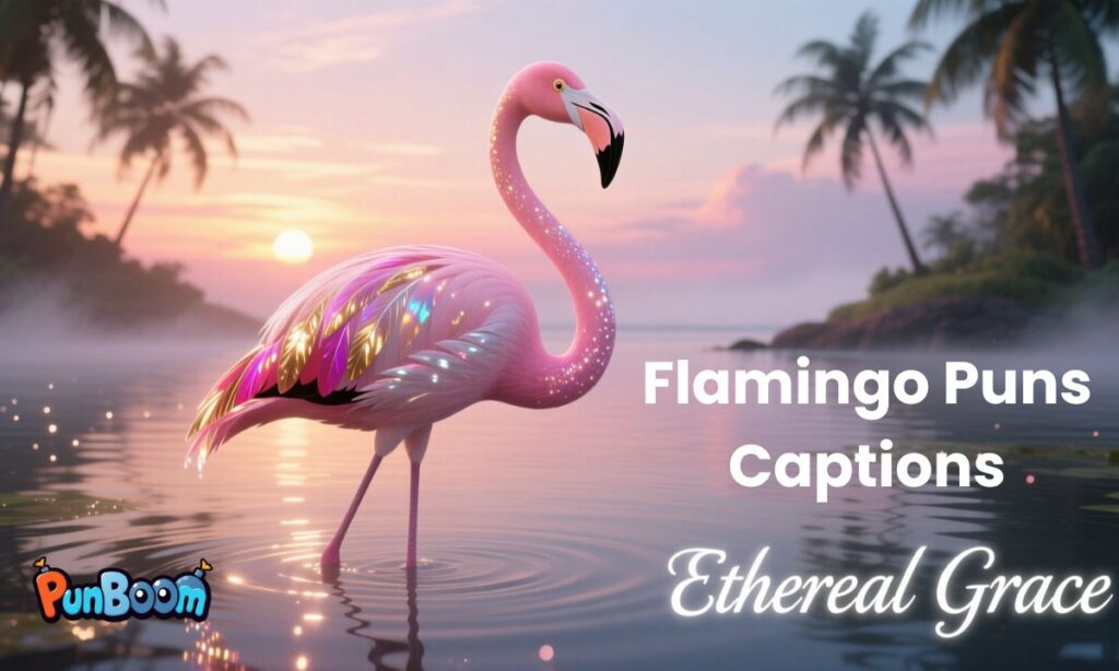 Flamingo Puns Captions
