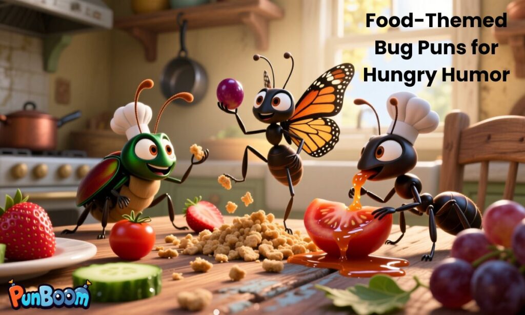 Food-Themed Bug Puns for Hungry Humor
