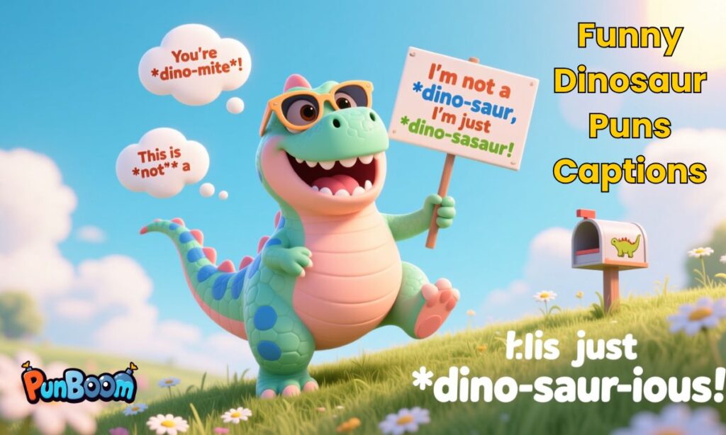Funny Dinosaur Puns Captions