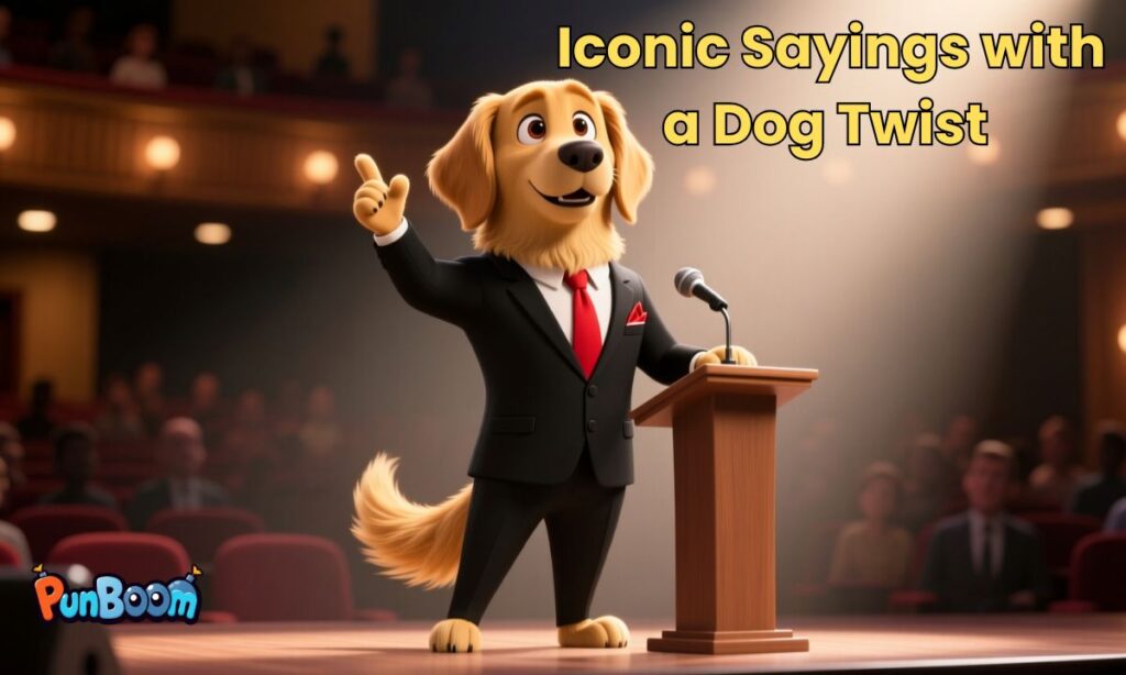 Iconic Sayings with a Dog Twist