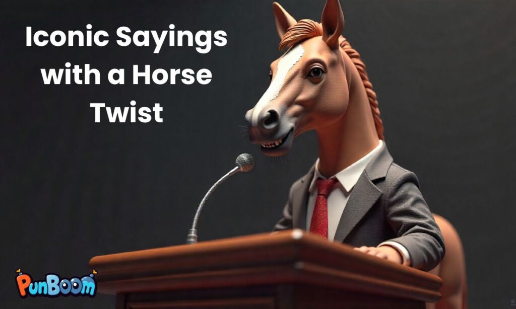 Iconic Sayings with a Horse Twist