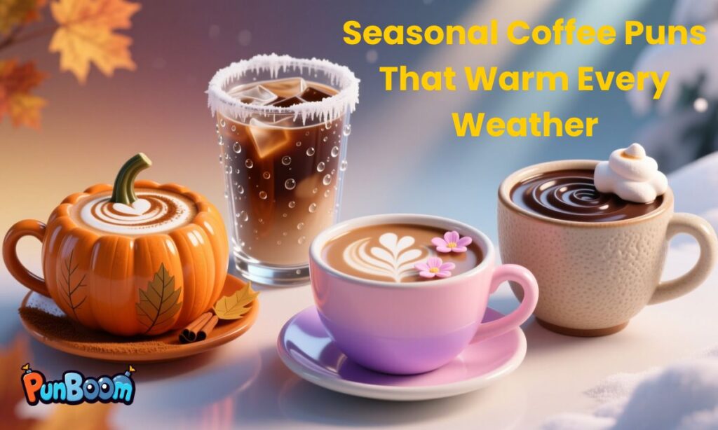 Seasonal Coffee Puns That Warm Every Weather