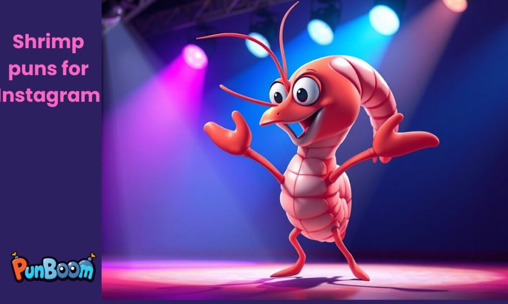 Shrimp puns for Instagram