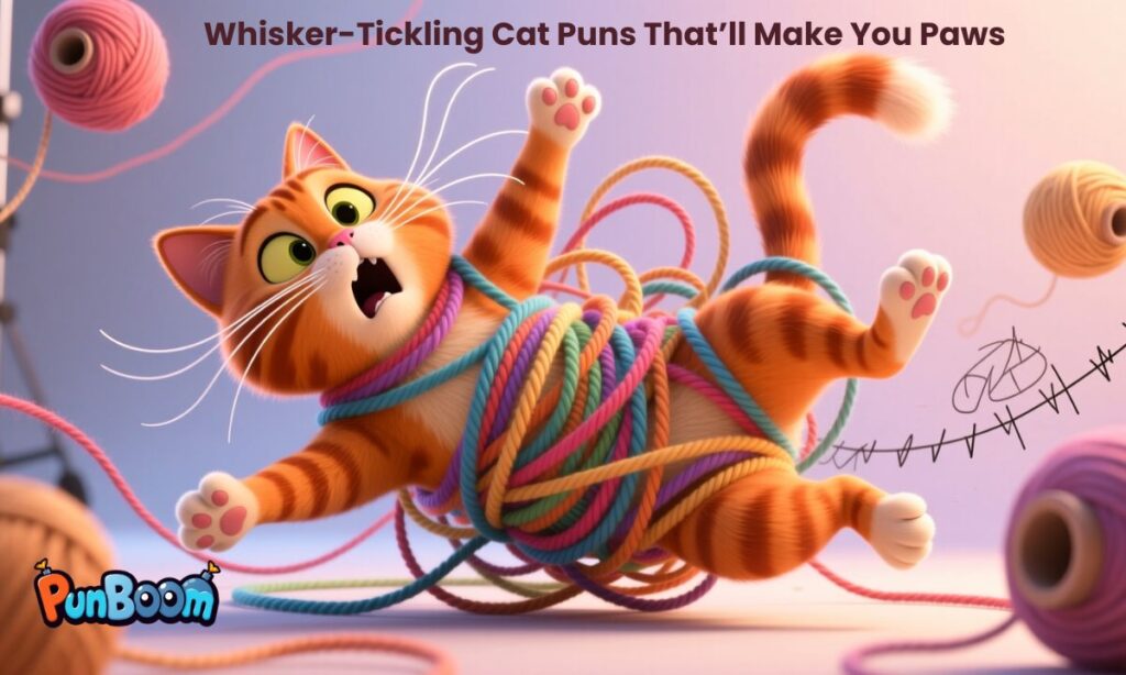 Whisker-Tickling Cat Puns That’ll Make You Paws