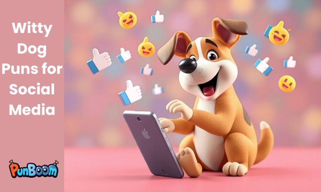 Witty Dog Puns for Social Media