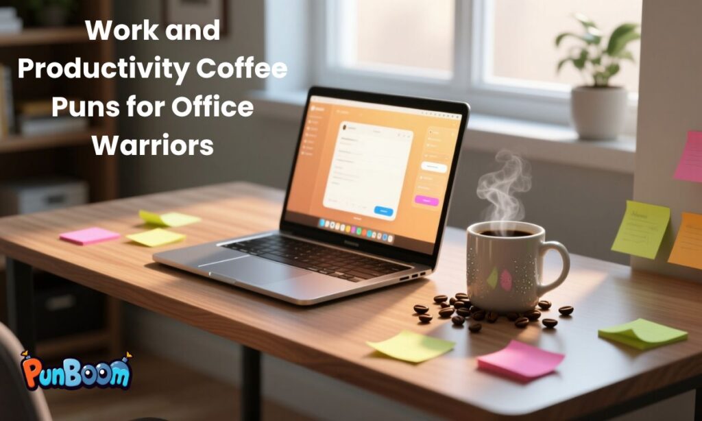 Work and Productivity Coffee Puns for Office Warriors