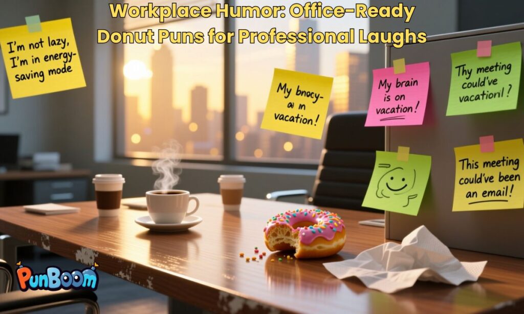 Workplace Humor Office-Ready Donut Puns for Professional Laughs