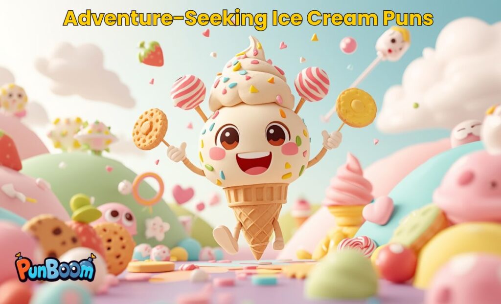 Adventure-Seeking Ice Cream Puns 