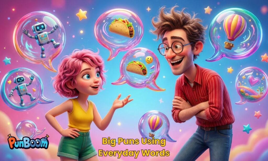 Big Puns Using Everyday Words