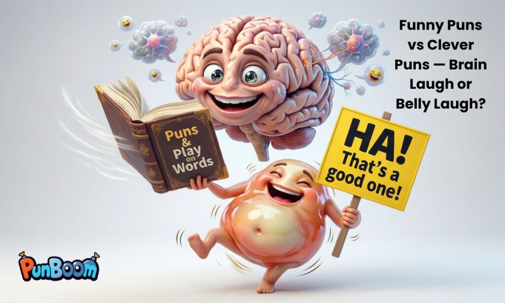 Funny Puns vs Clever Puns — Brain Laugh or Belly Laugh