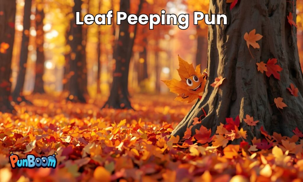 Leaf Peeping Pun