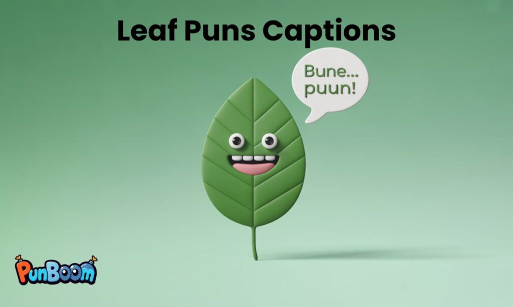 Leaf Puns Captions