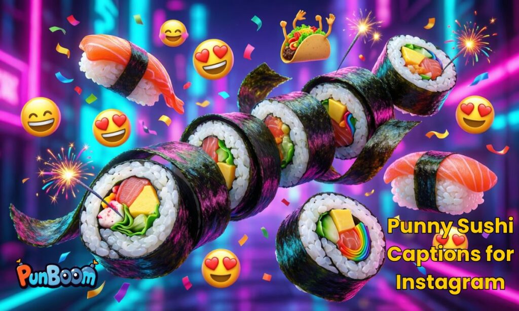 Punny Sushi Captions for Instagram