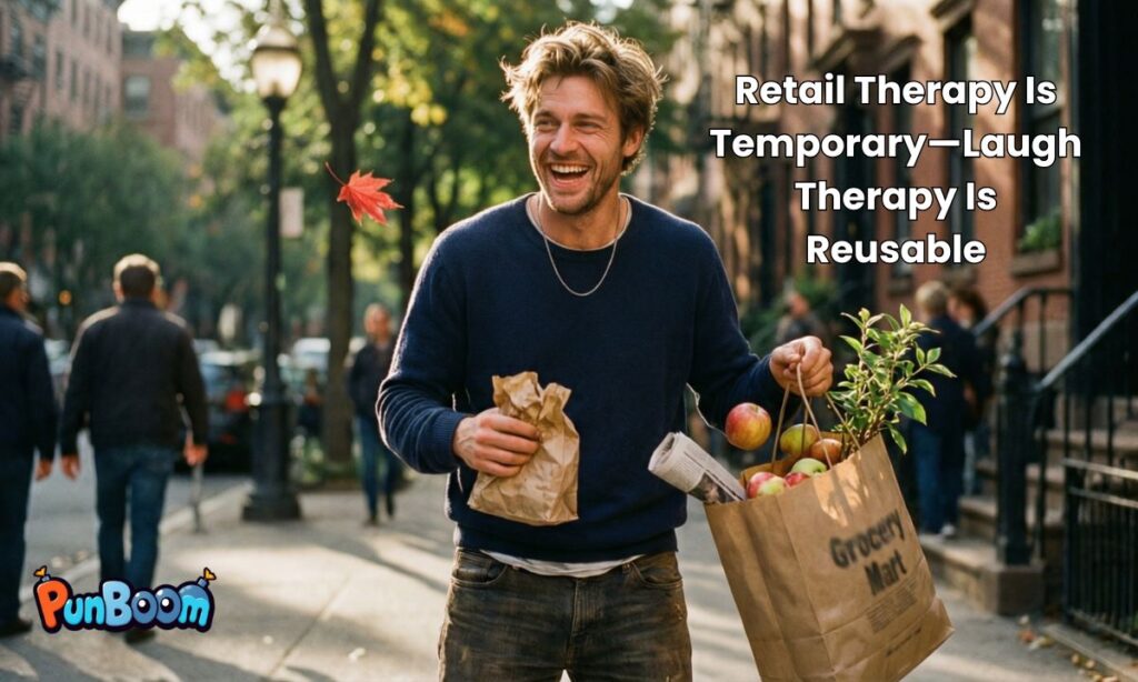 Retail Therapy Is Temporary—Laugh Therapy Is Reusable