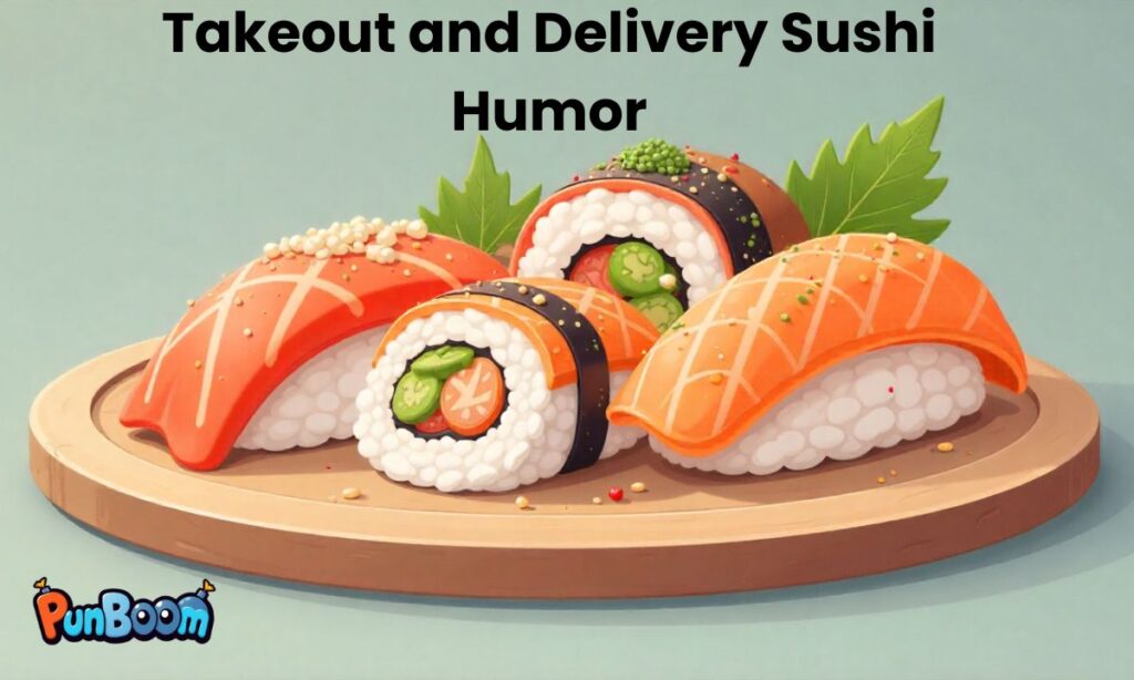 Takeout and Delivery Sushi Humor