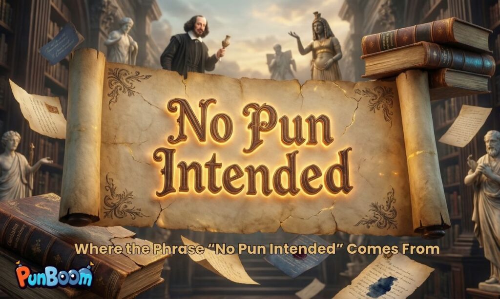Where the Phrase “No Pun Intended” Comes From