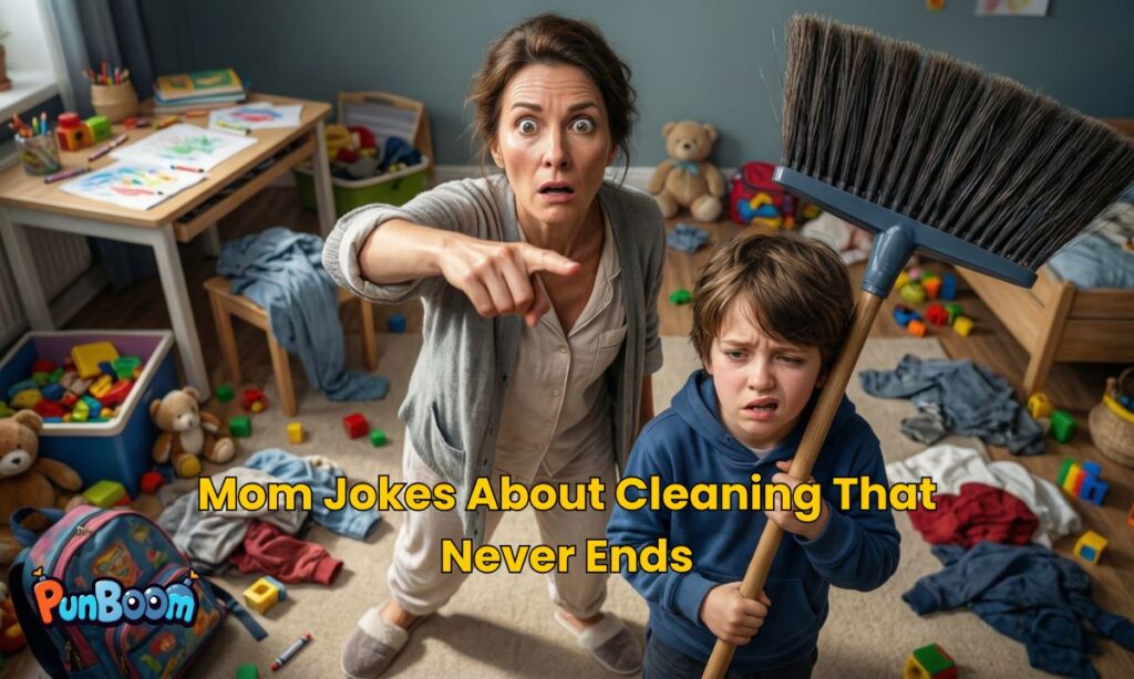 Mom Jokes About Cleaning That Never Ends