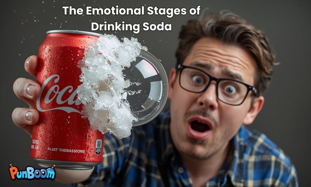 The Emotional Stages of Drinking Soda
