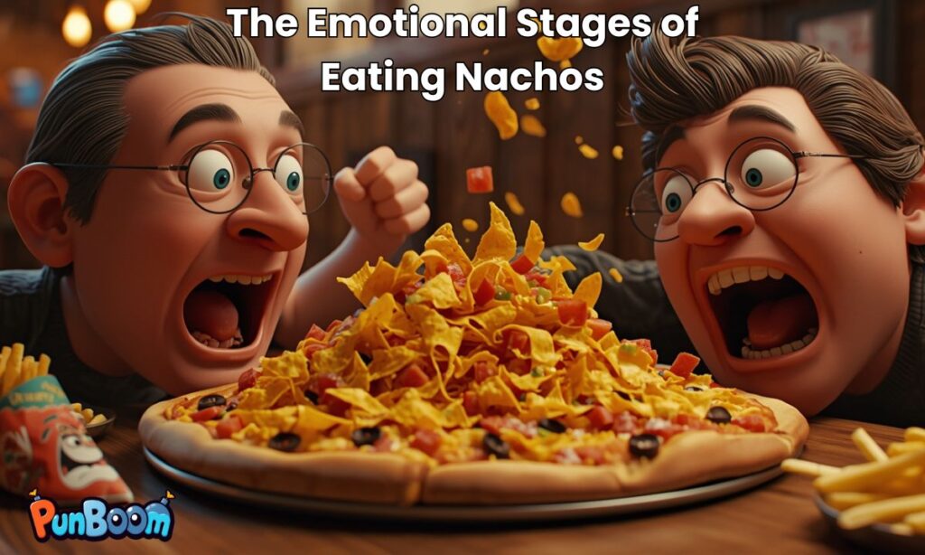 The Emotional Stages of Eating Nachos
