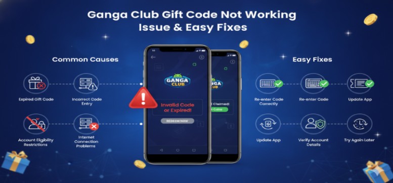 Ganga Club Gift Code Not Working Issue & Easy Fixes